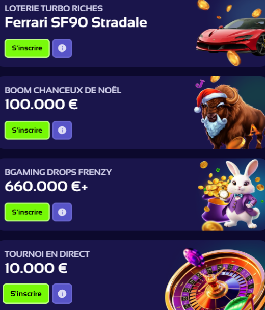 Bonus d'inscription pour les joueurs français sur Browinner Casino